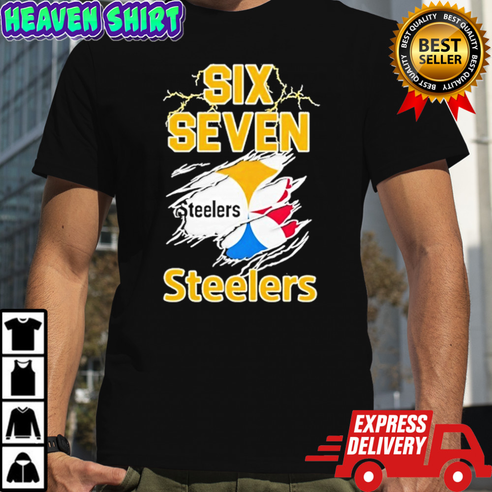 Six Seven Pittsburgh Steelers logo shirt