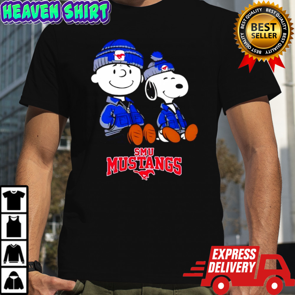 SMU Mustangs x Snoopy and Charlie Brown shirt
