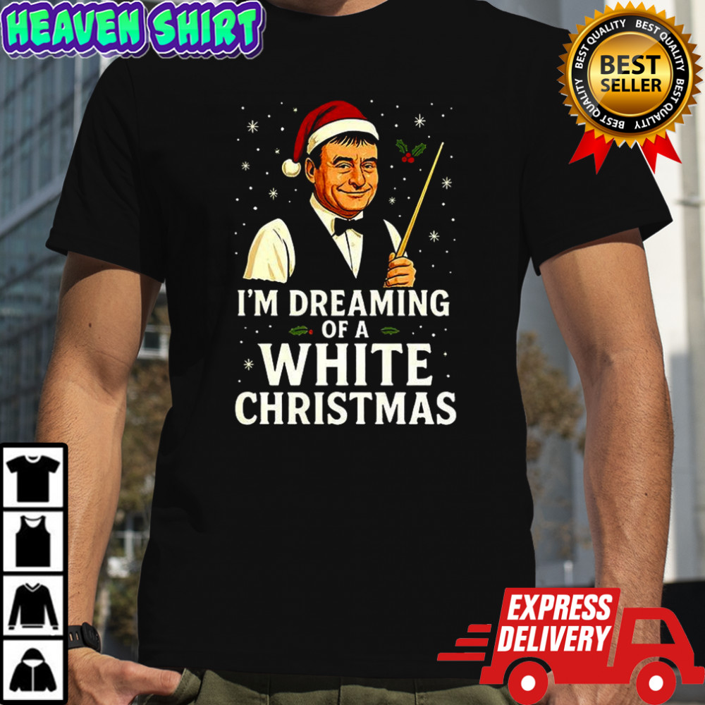 Snooker Santa hat I’m dreaming of a white Christmas shirt