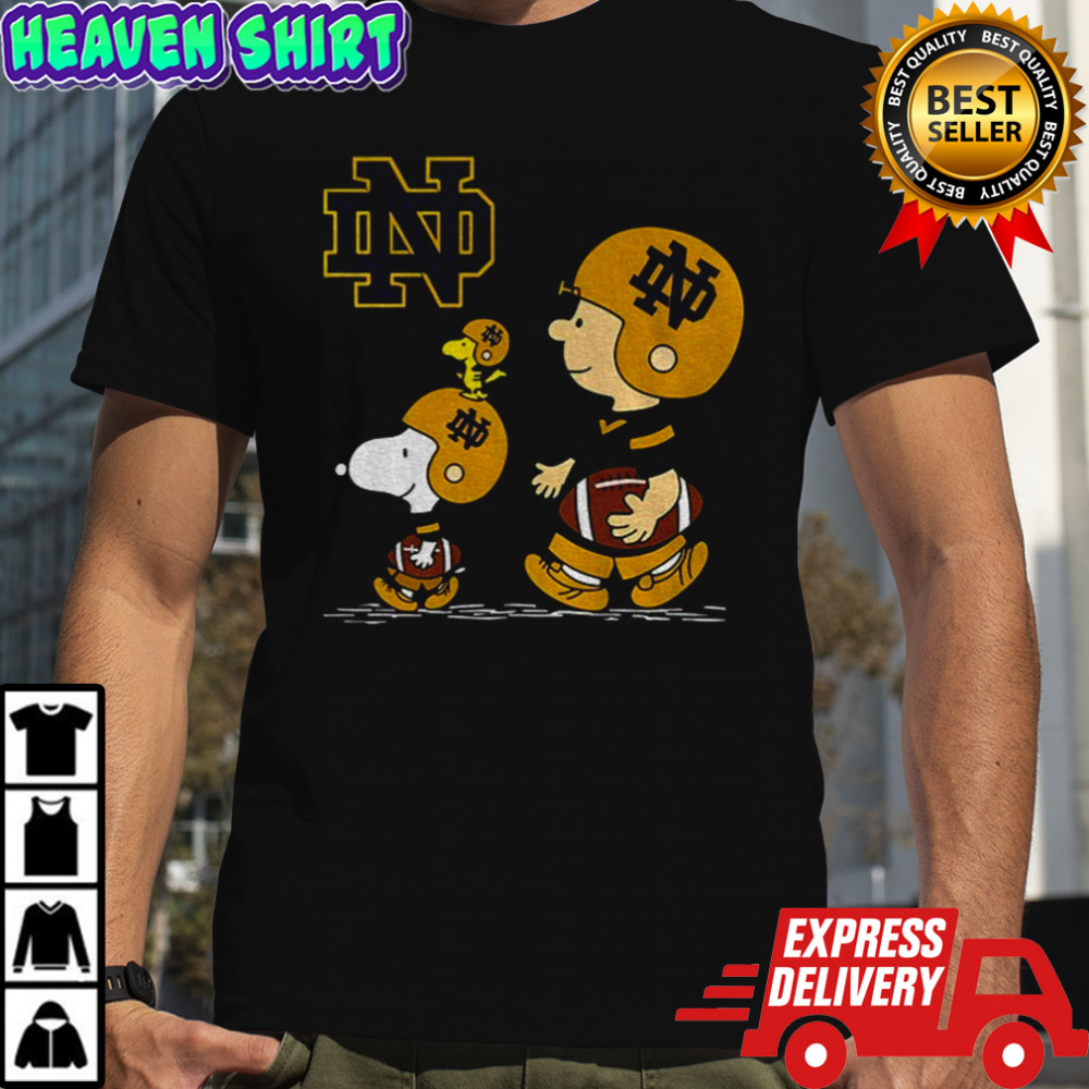 Snoopy and Peanuts Notre Dame Fighting Irish football 2025 lover shirt