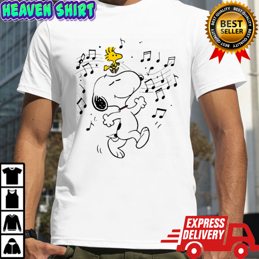Snoopy Dancing with Woodstock Shirt