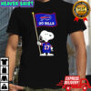 Snoopy holding Buffalo Bills flag go Bills shirt