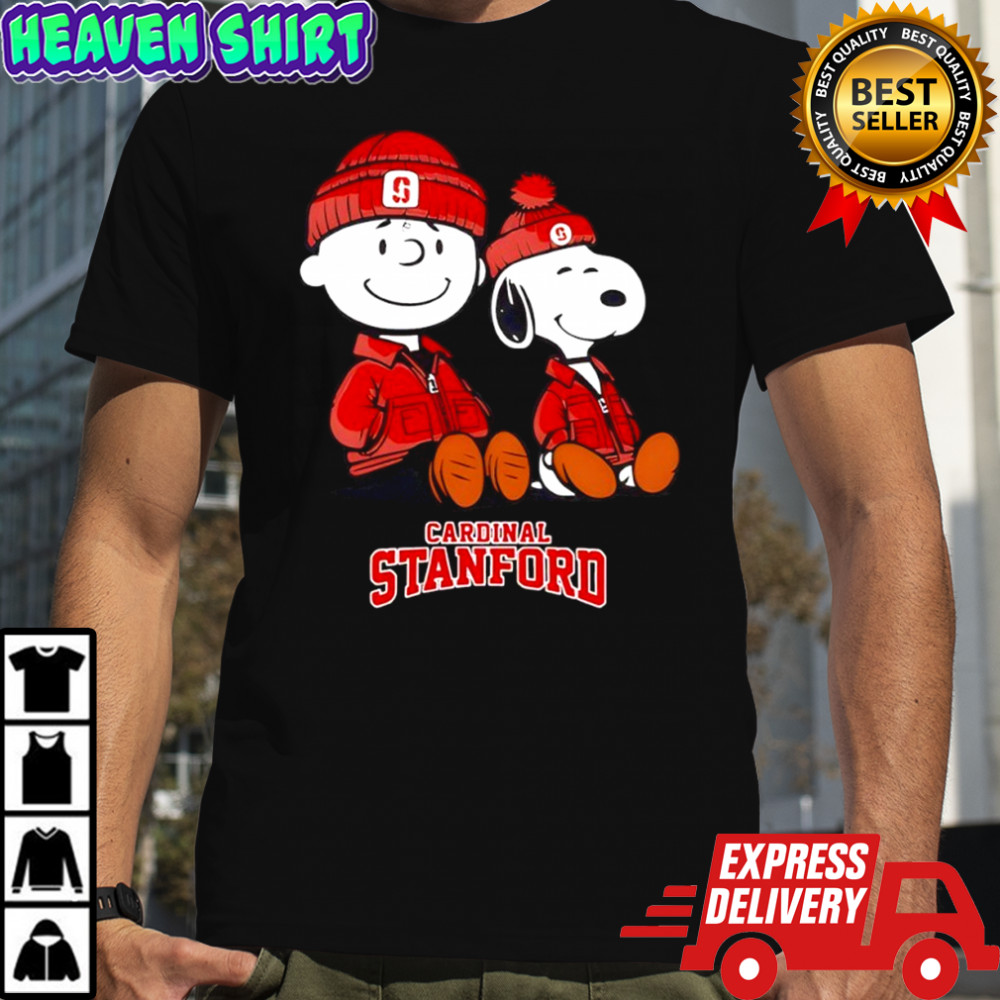 Stanford Cardina x Snoopy and Charlie Brown shirt
