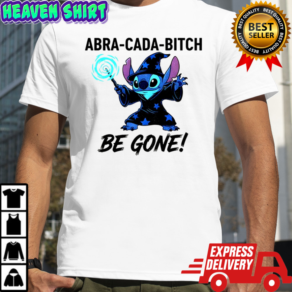 Stitch witch abra cada bitch be gone Halloween shirt