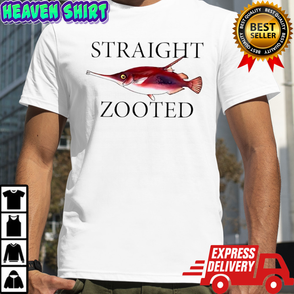 Straight Zooted longspine snipefish graphic shirt