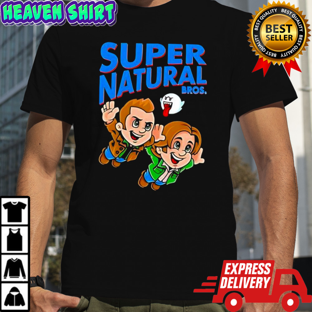 Super Natural Bros graphic shirt