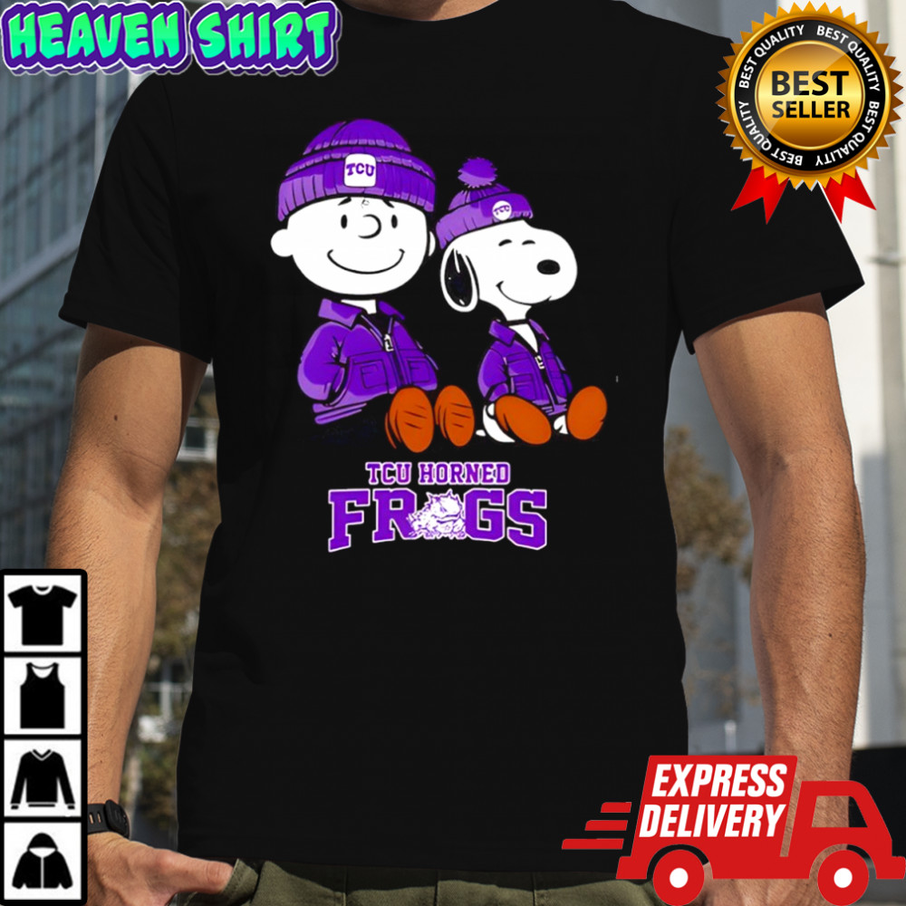 TCU Horned Frogs x Snoopy and Charlie Brown shirt