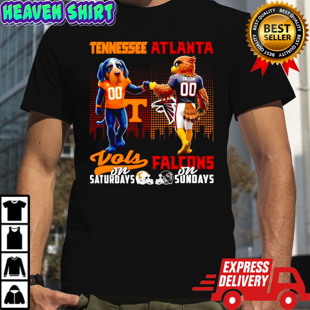 Tennessee Volunteers On Saturdays x Atlanta Falcons On Sunday Mascot shirt