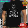 Texas A&M Aggies Football Home of the12th Man silhouette shirt