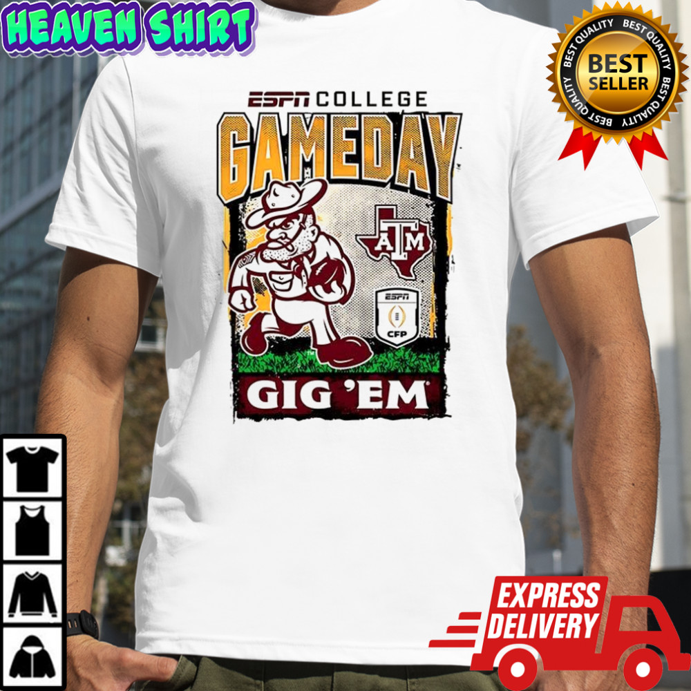 Texas A&M Aggies Gig ‘Em Football Playoff Gameday mascot shirt