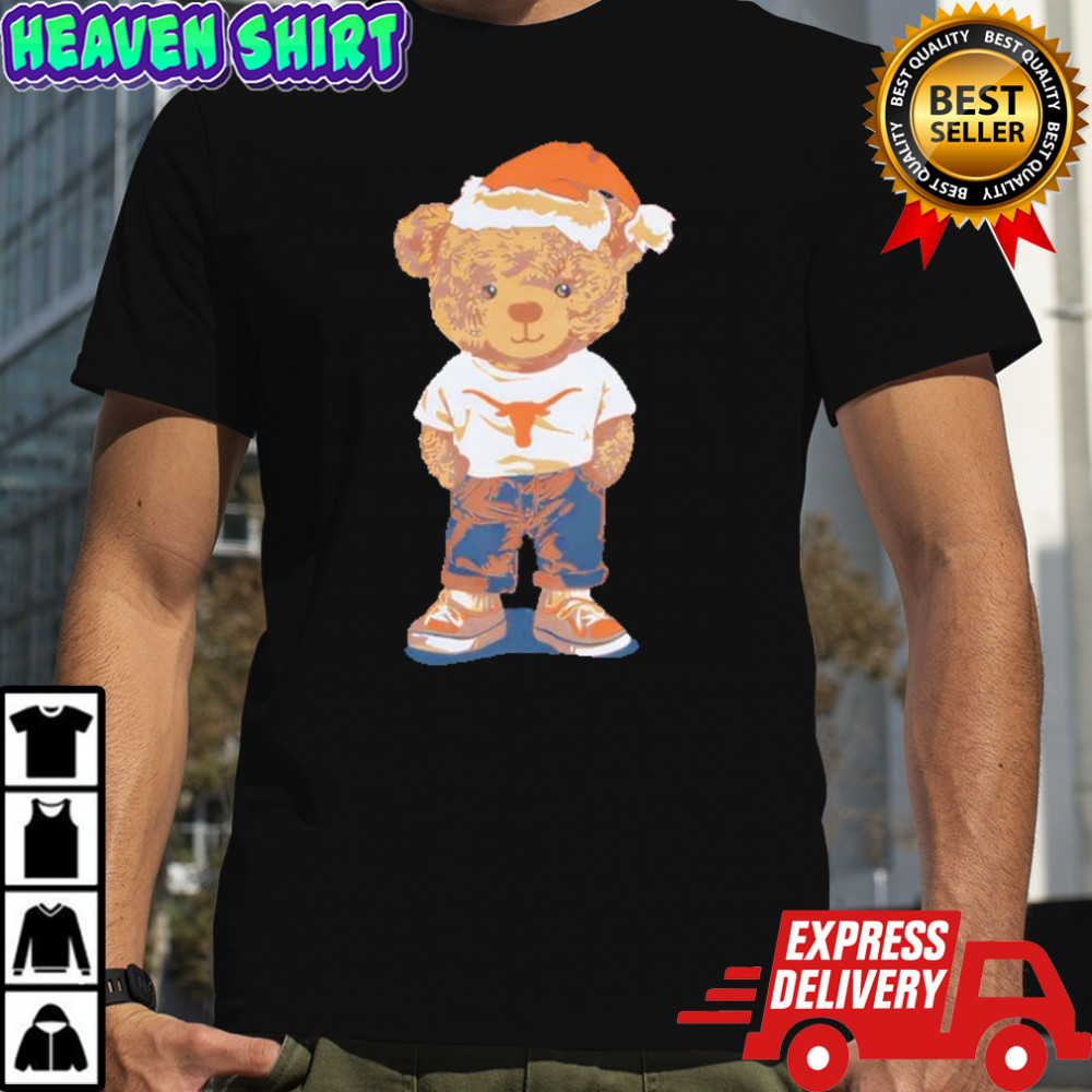 Texas Longhorns Santa Hat Bear Shirt