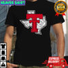 Texas Tech Red Raiders logo and Texas state map shirt