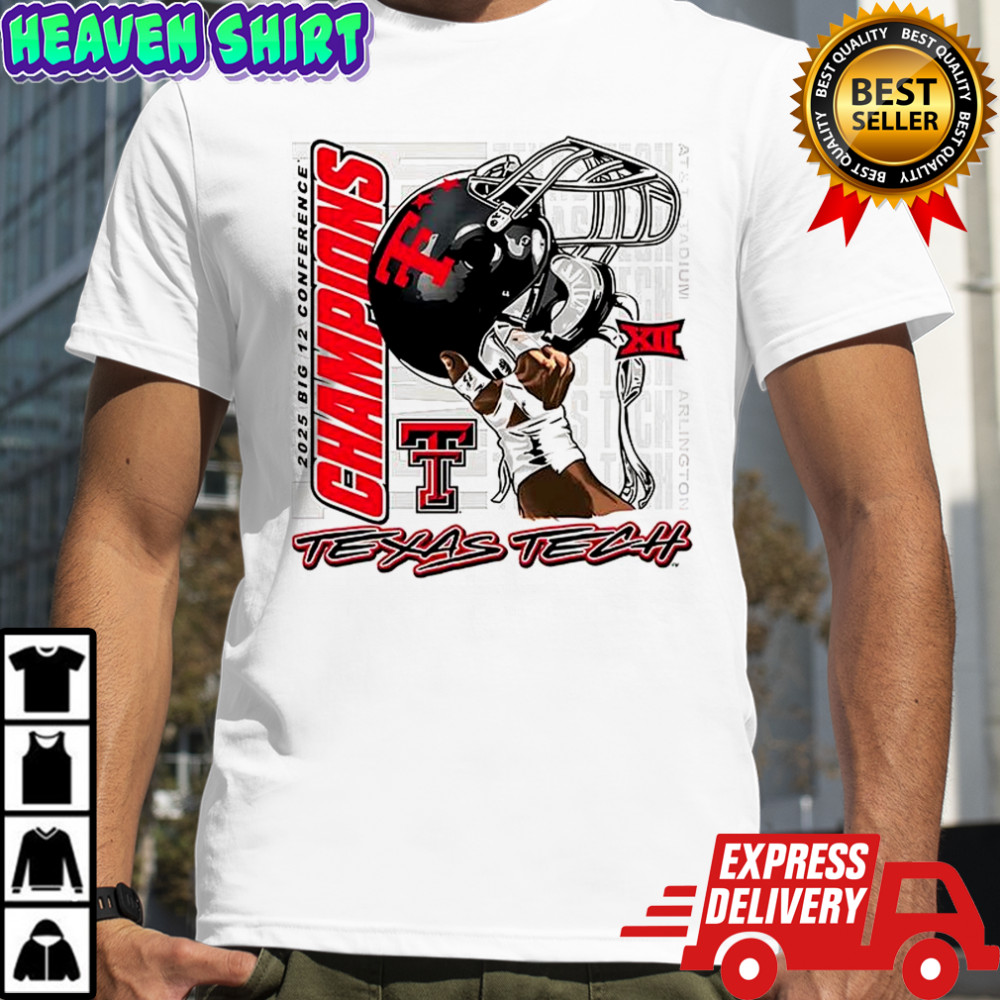 Texas Tech Red Raiders Raise em up Big 12 Conference Champions helmet shirt