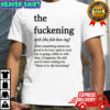 The Fuckening verb shirt