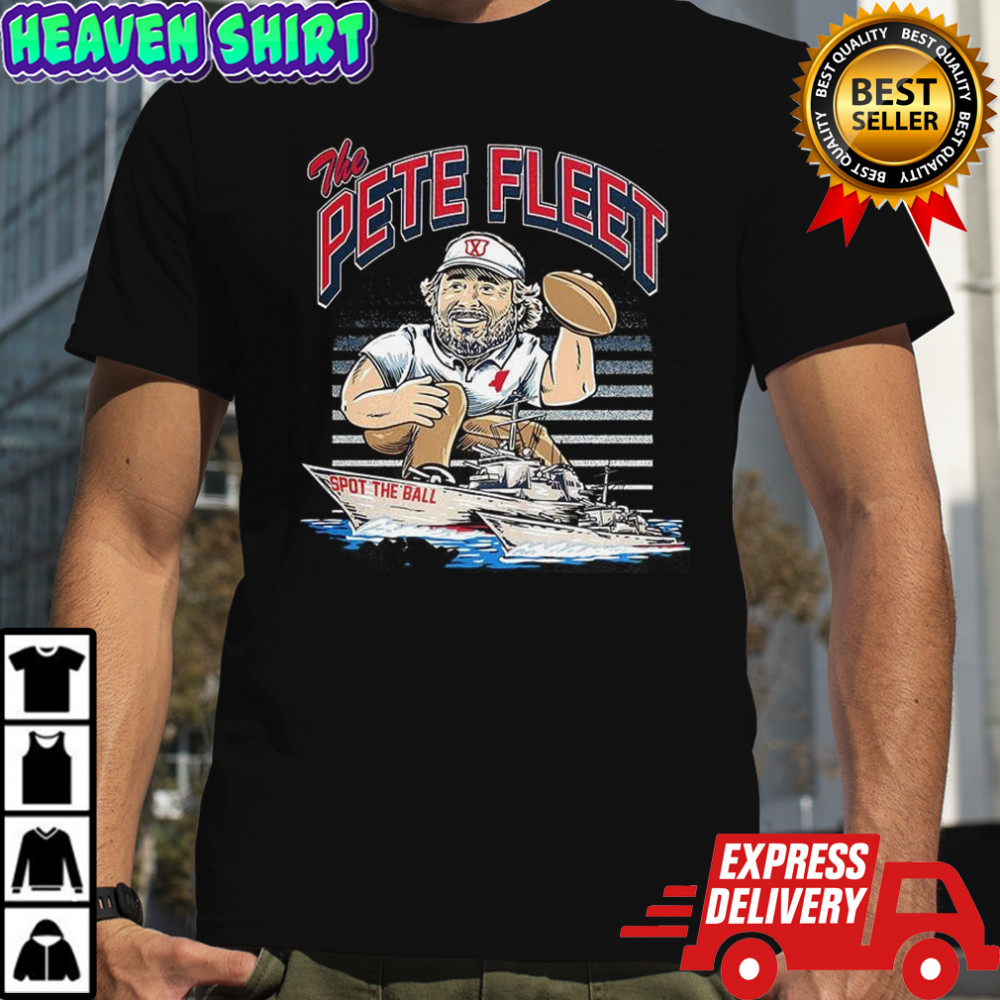 The Pete Fleet pocket spot the ball football mascot shirt
