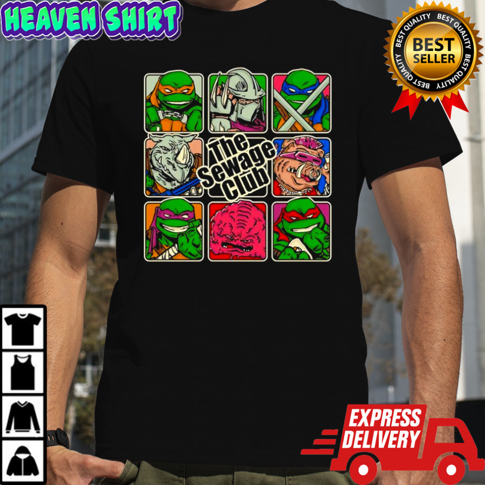 The sewage bunch Teenage Mutant Ninja Turtles cartoon shirt
