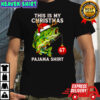 This is My Christmas Pajama Bass Fish Santa Hat shirt