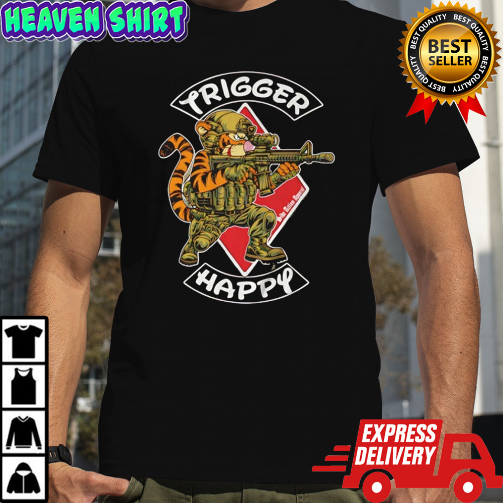 Trigger Happy Tiger graphic shirt