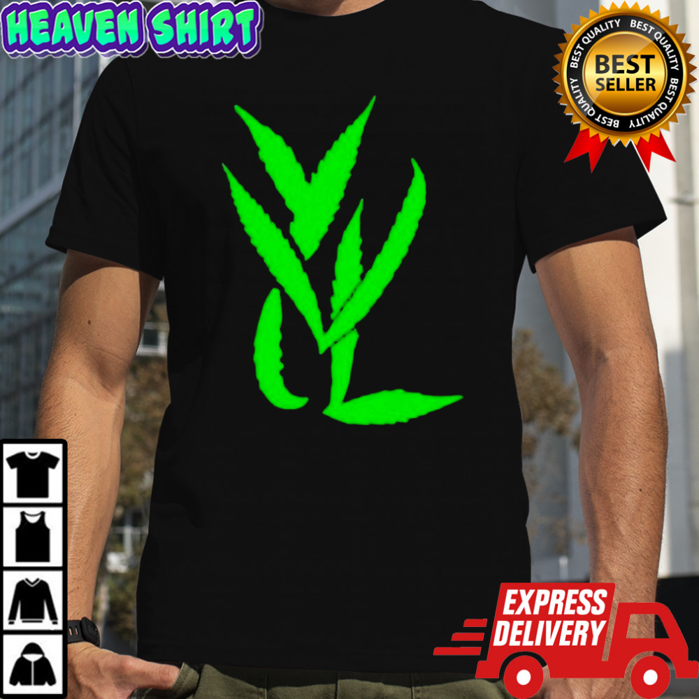 Trimset Green On Black Shirt