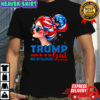 Trump Girl No Apologies American flag colors shirt