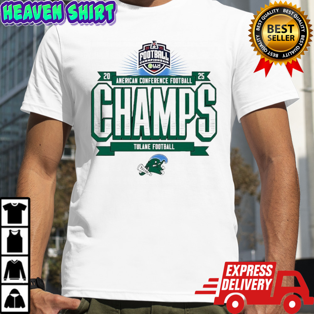 Tulane Football 2025 Amercan Conference Champs logo shirt