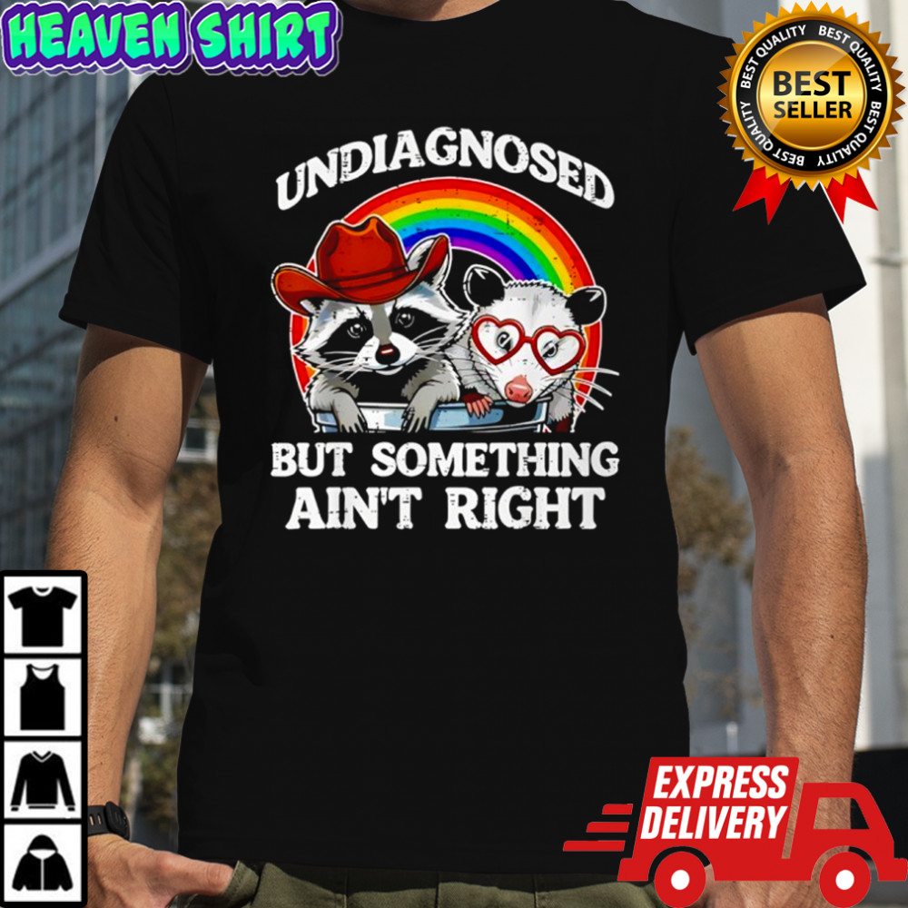 Undiagnosed But Something Aint Right Raccoon LGBT shirt