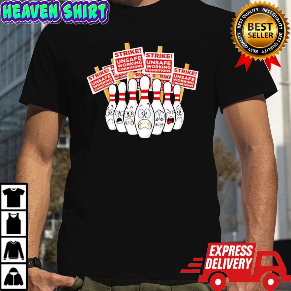 USBC Bowling Pins on Strike shirt