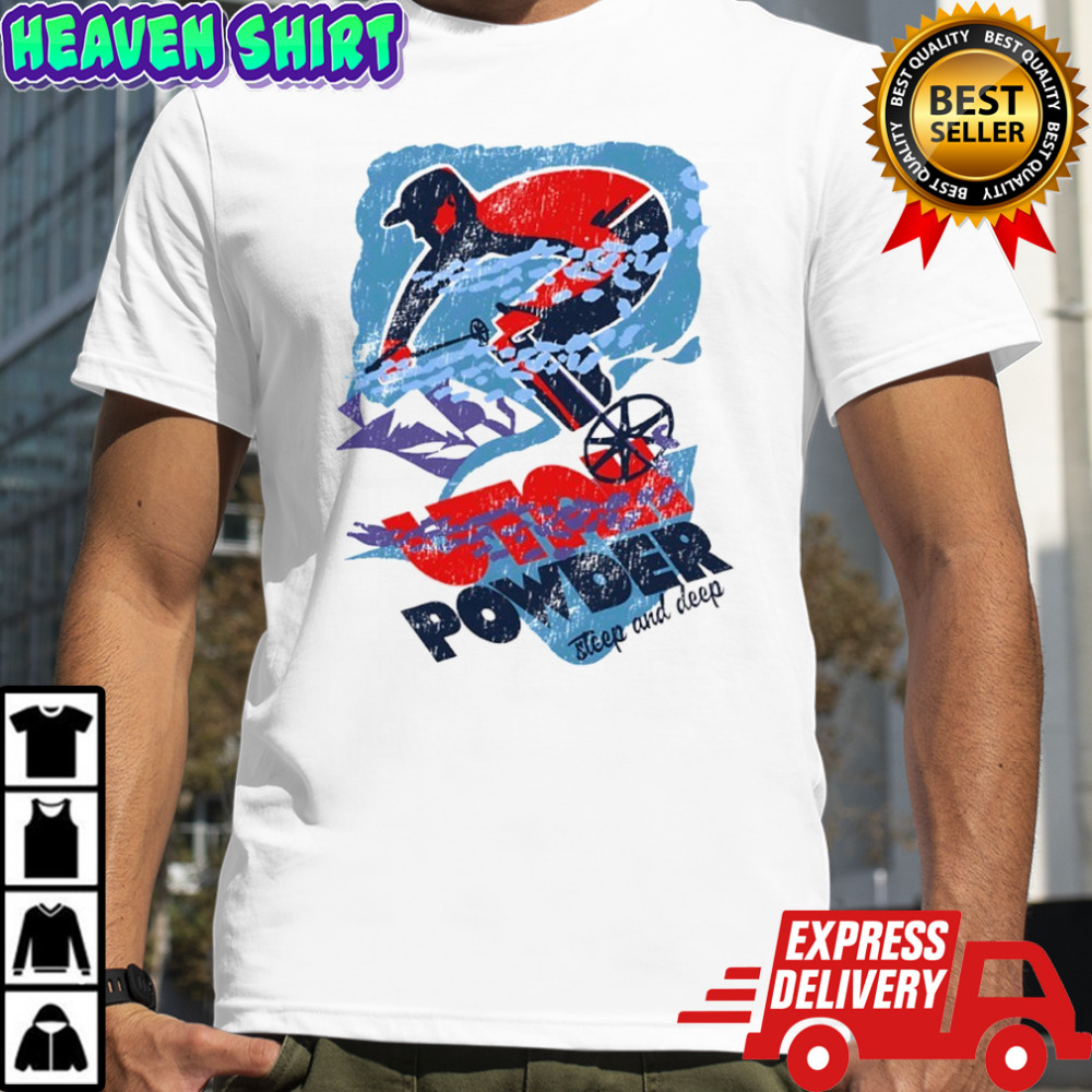 Utah Utes football Powder steep and deep shirt