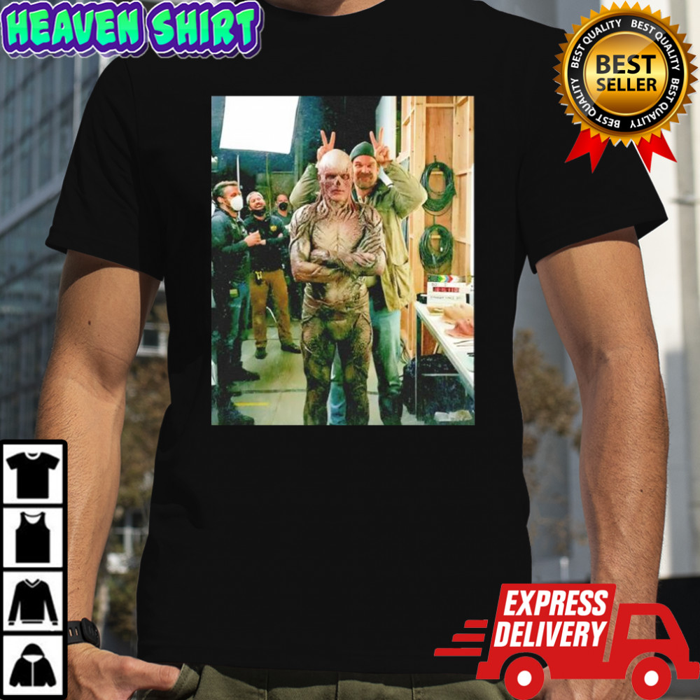 Vecna and David Harbour Stranger Things pose shirt