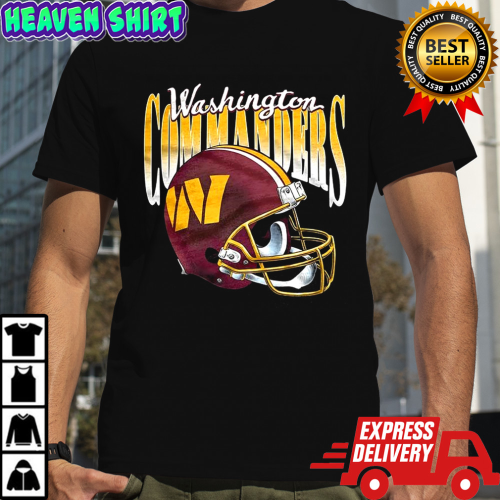Washington Commanders NFL logo Gradient helmet football lover shirt