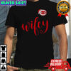 Wifey Cincinnati Reds Santa Hat Merry Christmas T-Shirt