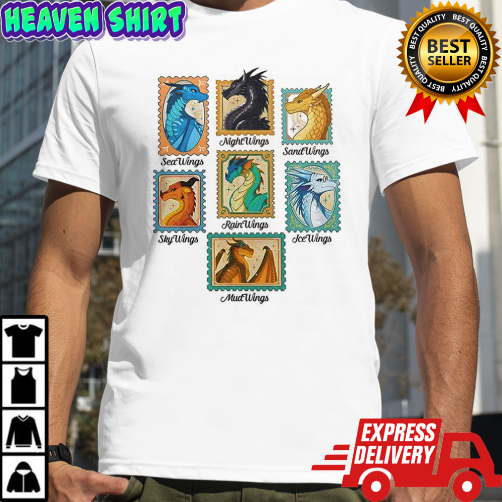Wings of fire dragons stamp dragon lover shirt