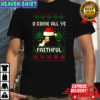 Winkleman Santa hat and cloak The traitors Claudia oh come all ye faithful ugly Christmas shirt