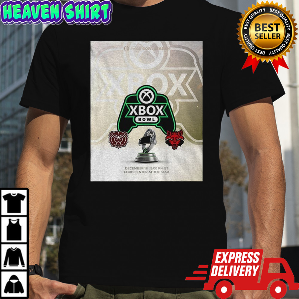Xbox Bowl Missouri State Bears and Arkansas State Red Wolves Football 2025 poster shirt
