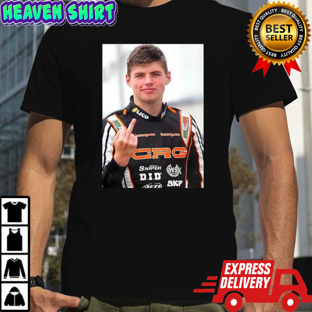 Young Max middle finger Oracle Red Bull Racing F1 meme shirt