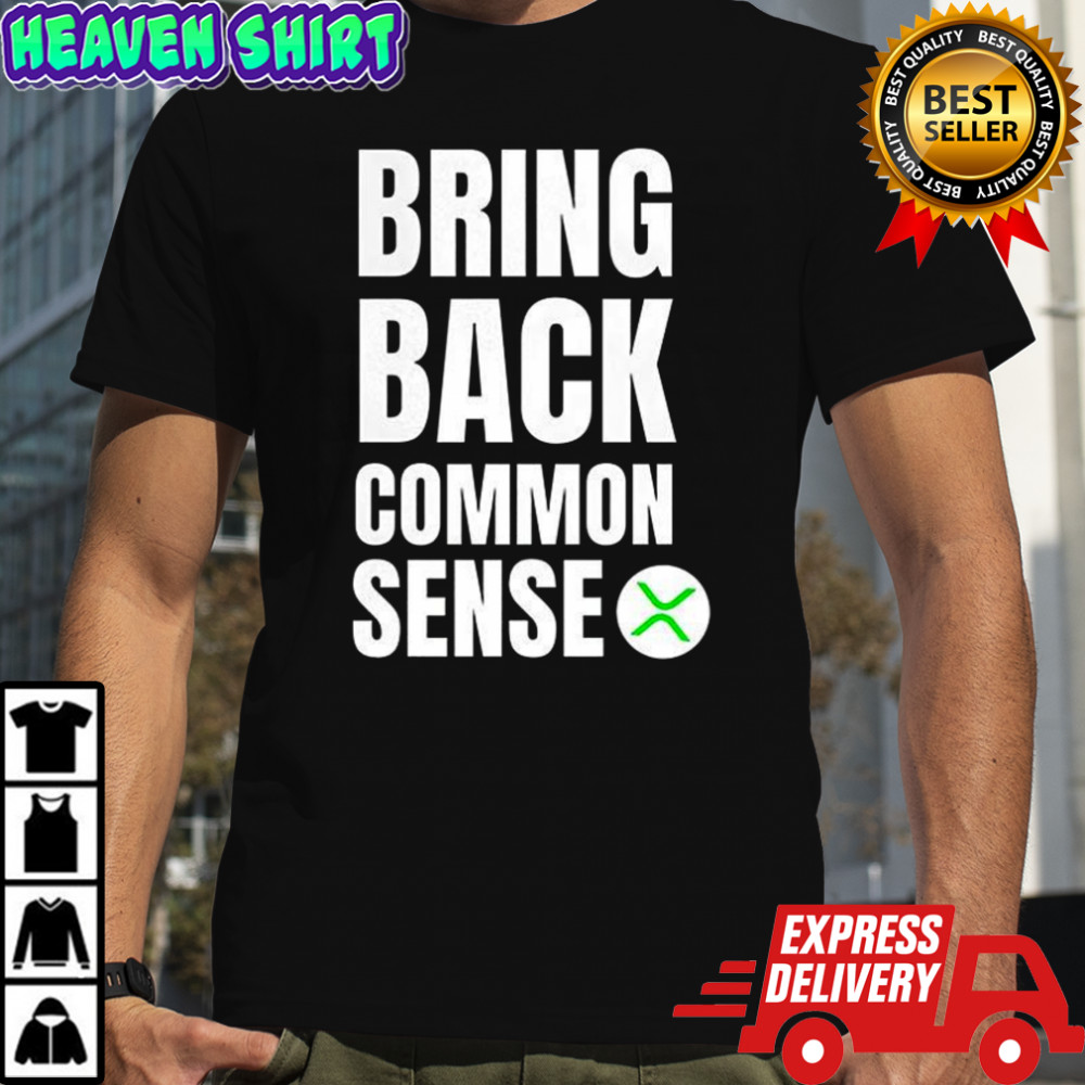 Bring Back Common Sense XRP logo shirt