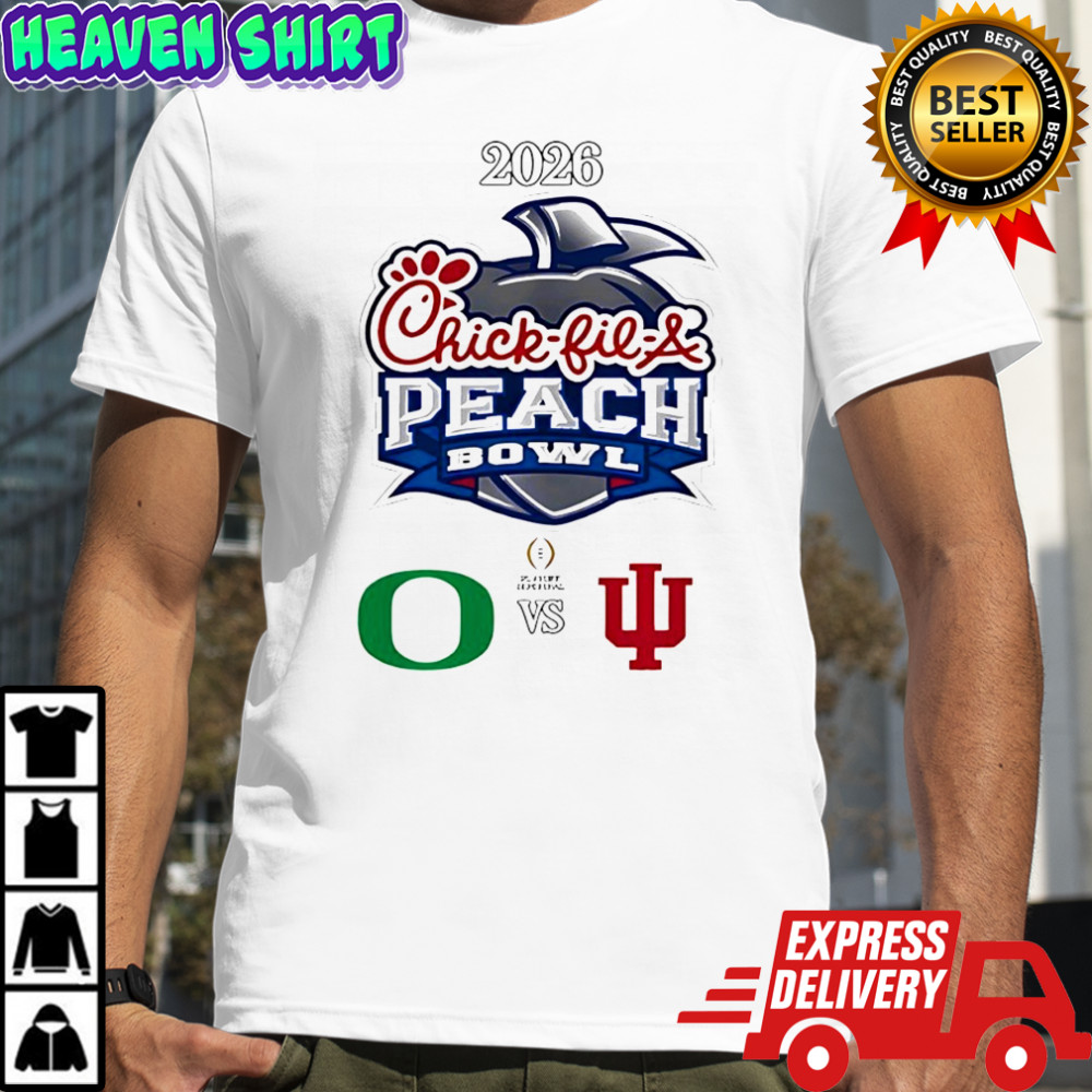 Chick-fil-A Peach Bowl 2026 Oregon Ducks vs Indiana Hoosiers shirt