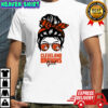 Cleveland Browns Girl Messy Bun Glasses shirt