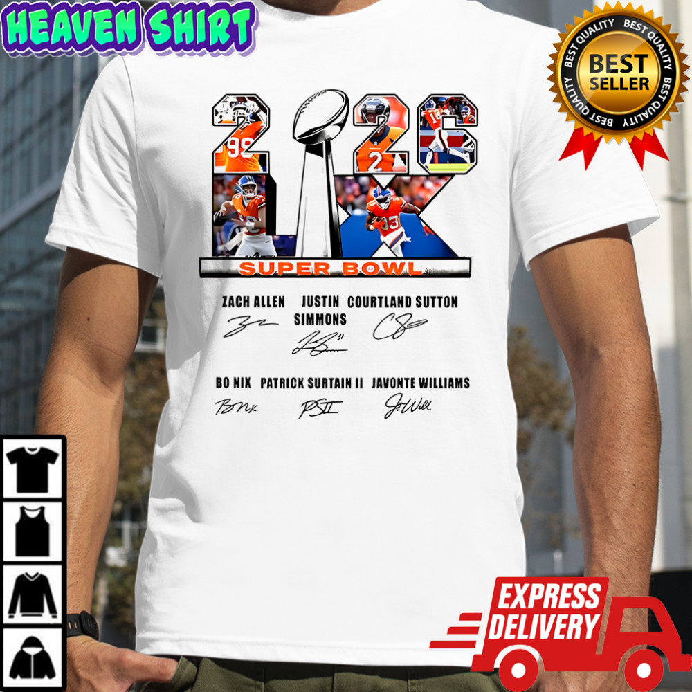 Denver Broncos Super Bowl LX Championship 2026 signature shirt