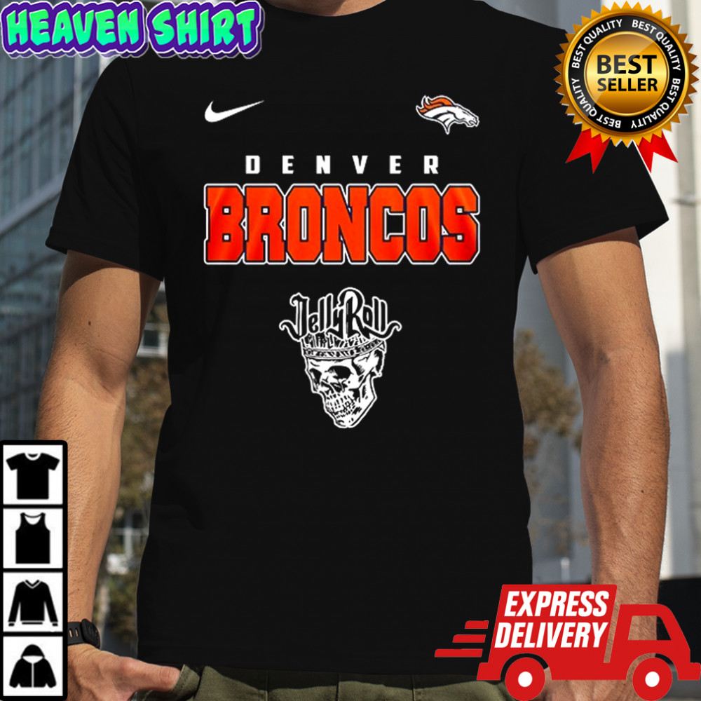 Denver Broncos x Jelly Roll meets football logo shirt