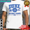 Duke Blue Devils basketball 2001 National Champs 20th anniversary 2026 shirt