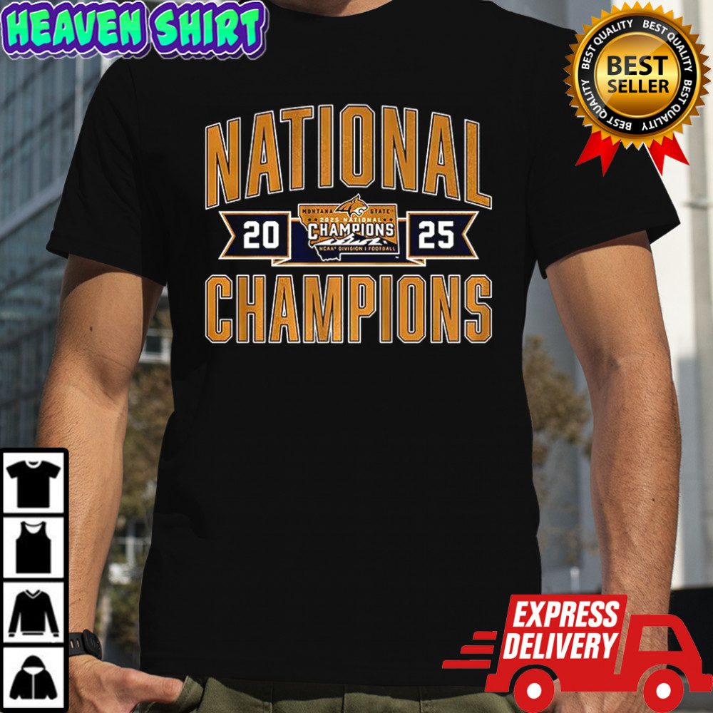 Montana State Bobcats football 2025 FCS National Champions logo shirt