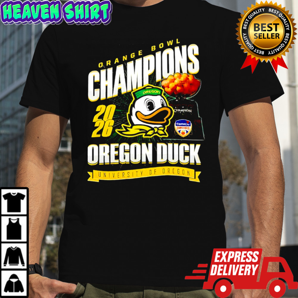Oregon Ducks football Orange Bowl Champions 2026 shirt