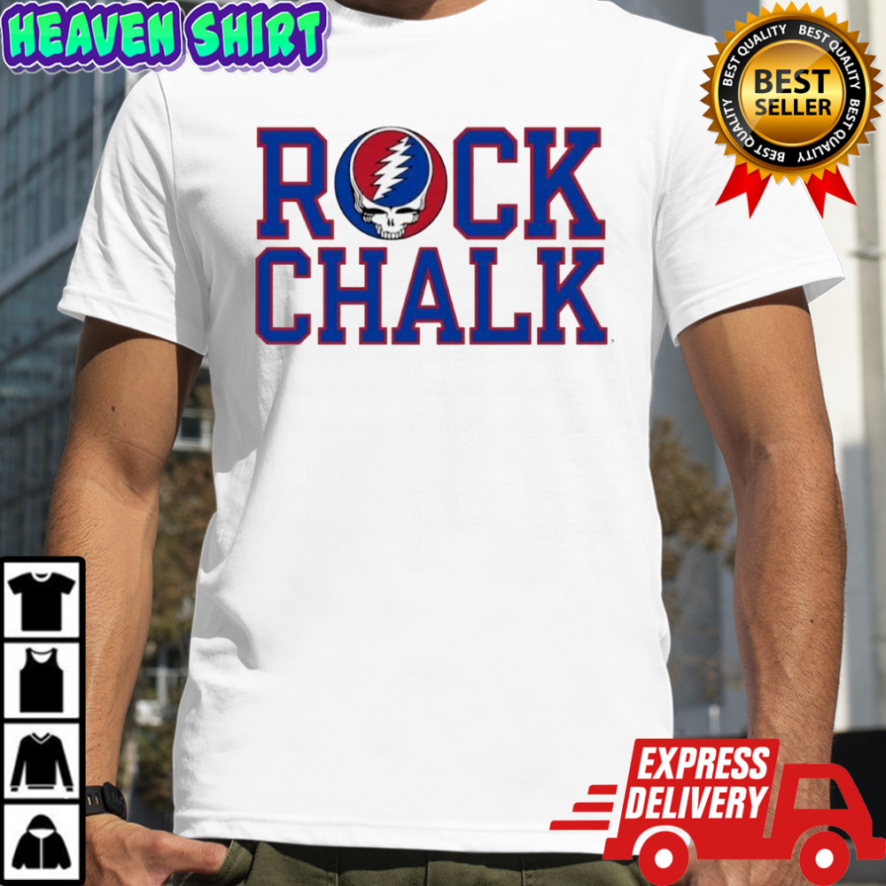 Rock Chalk University of Kansas and the Grateful Dead shirt