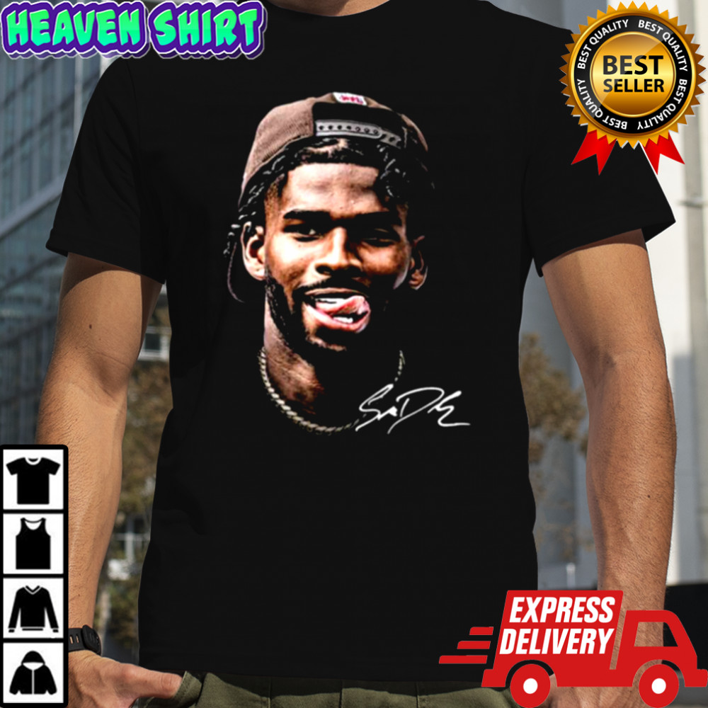 Shedeur Sanders Signature Series Black T Shirt