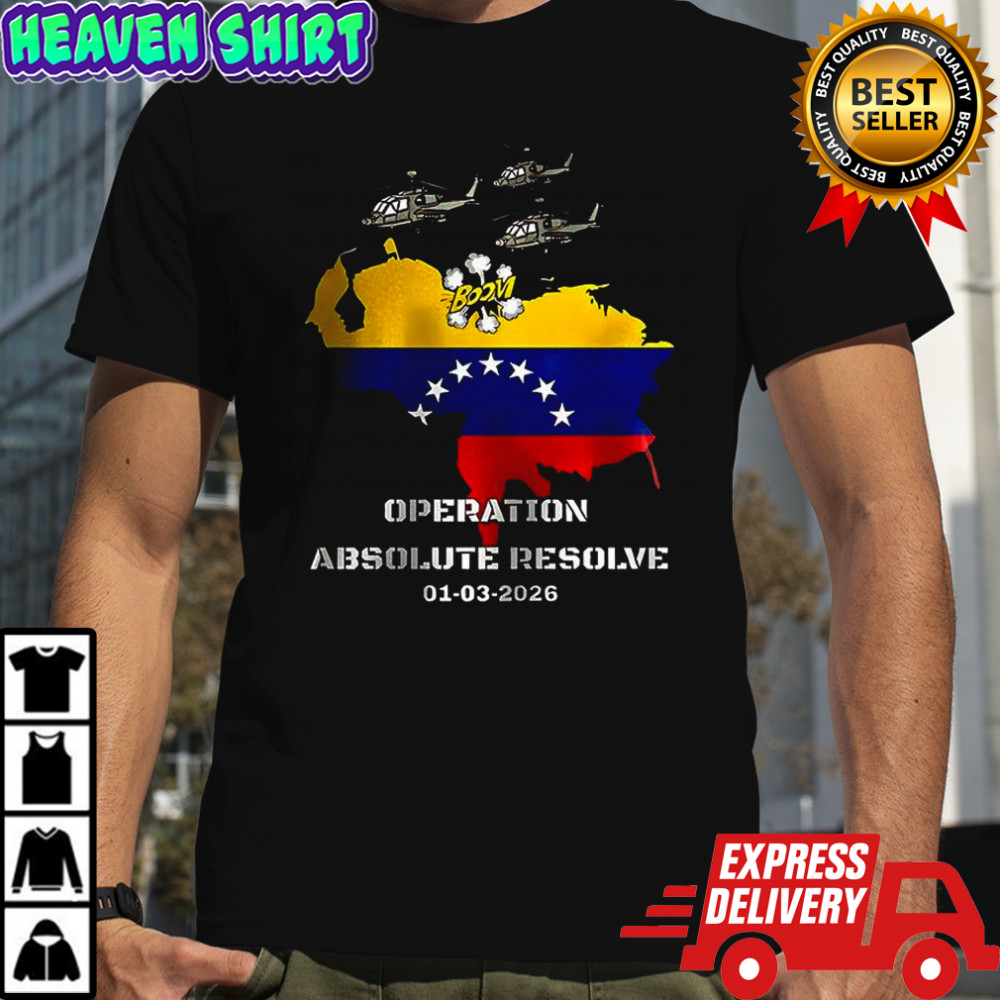 Venezuela 2026 operation absolute resolve map shirt