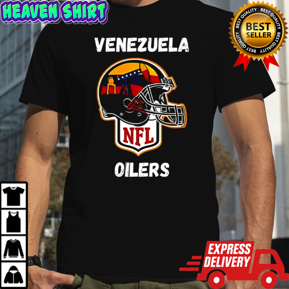Venezuela Oilers helmet NFL football parody shirt